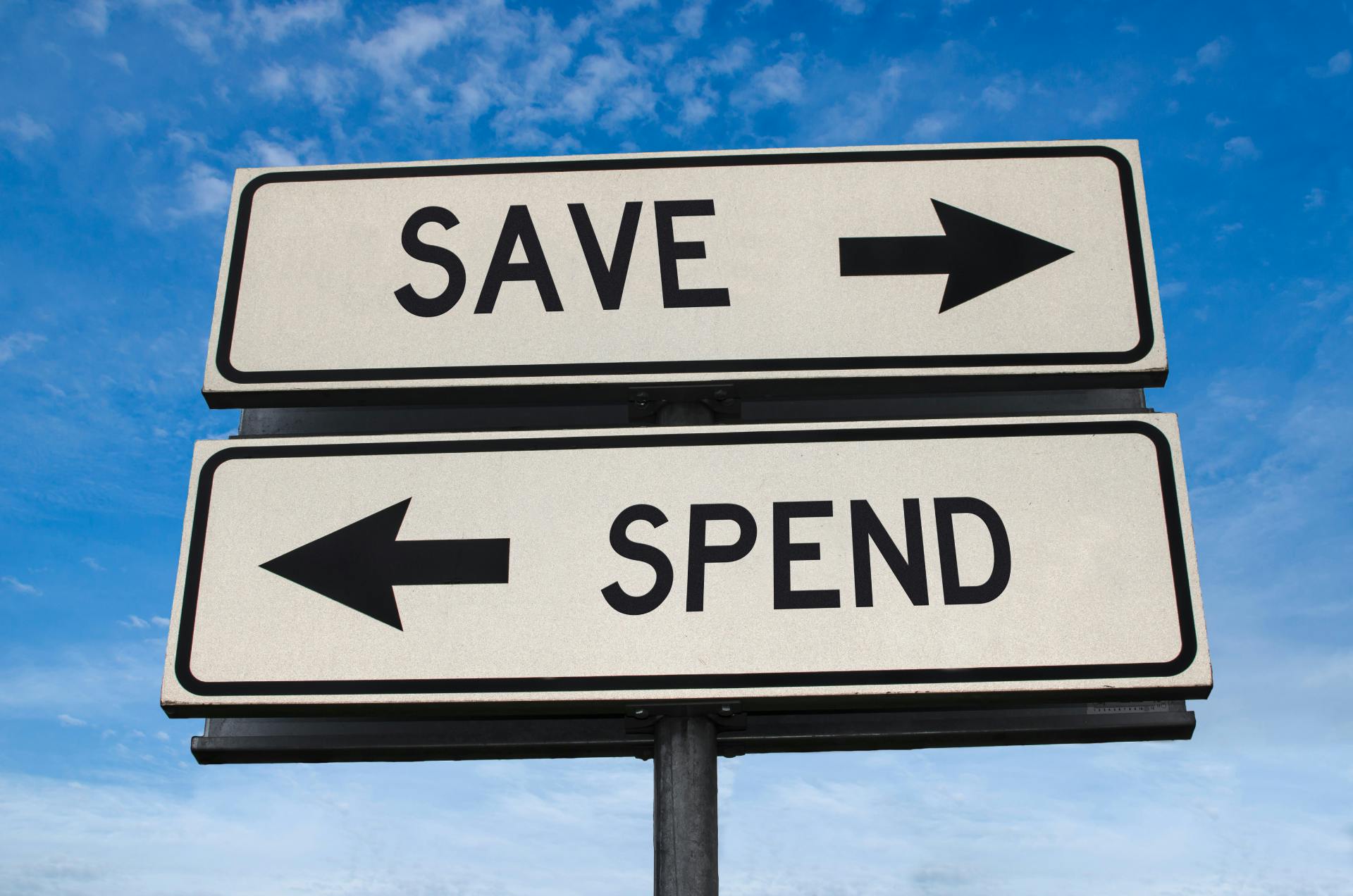 Save Spend Signs